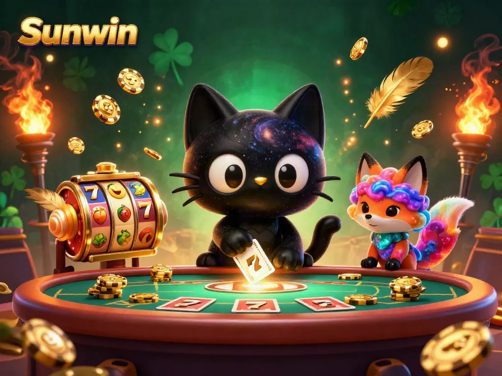 Experience the cosmic casino with Sunwin's captivating characters and gaming elements.