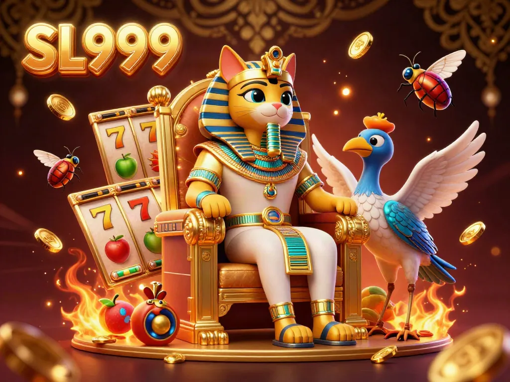 Engage with SL999's vibrant slot gaming experience featuring charming characters and rich visuals.