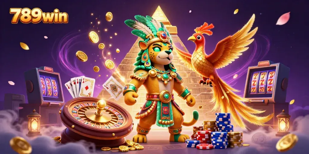 Experience the thrill of casino gaming with 789win, featuring dynamic 3D characters and dazzling elements.